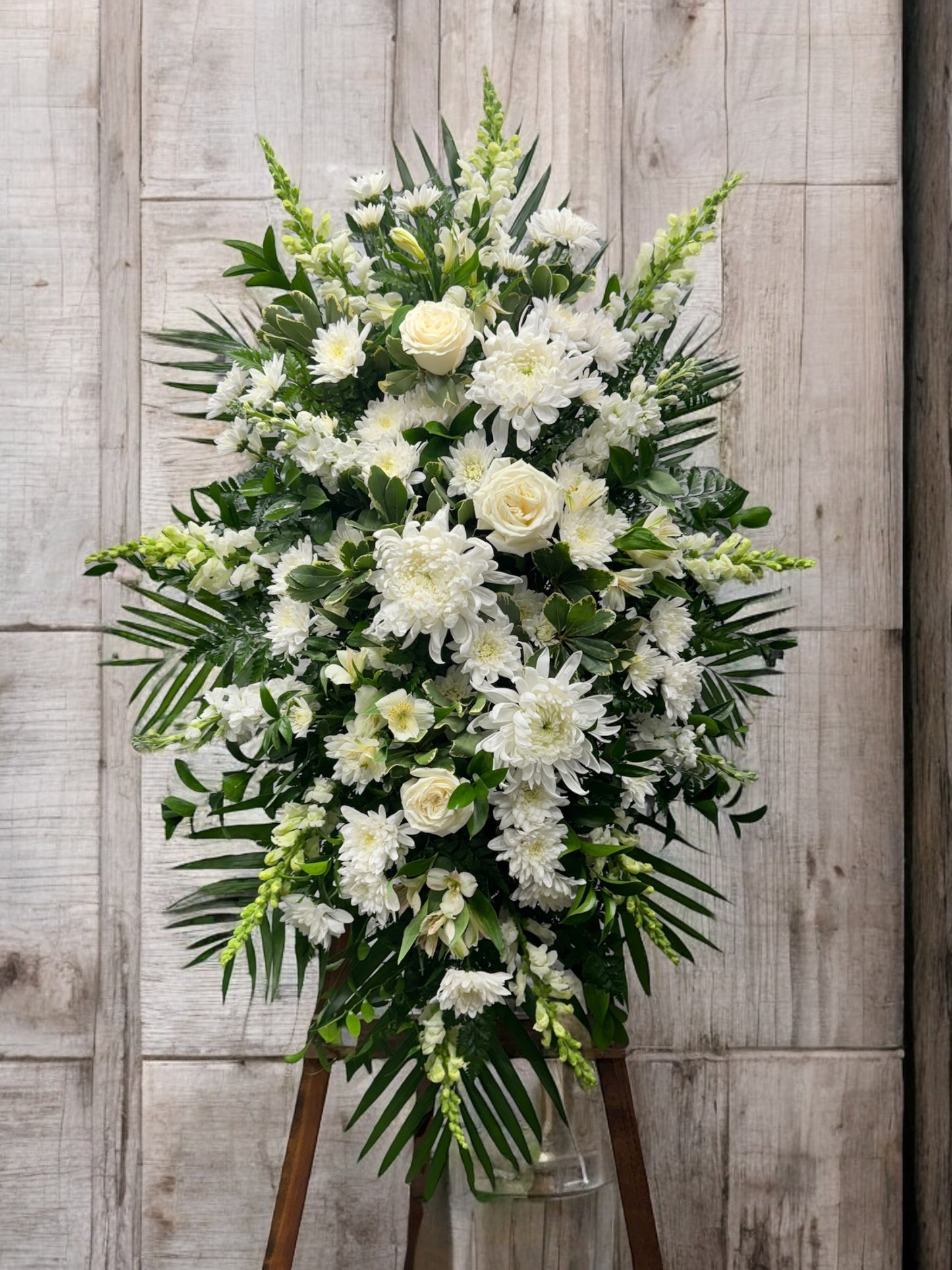 White Standing Spray