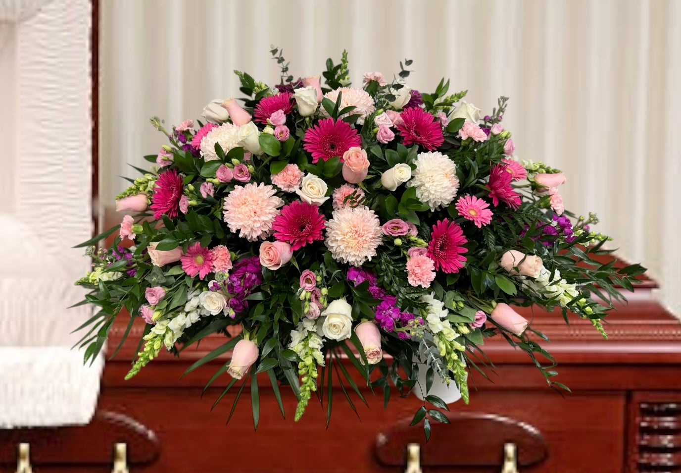 Peaceful Pink Casket Spray