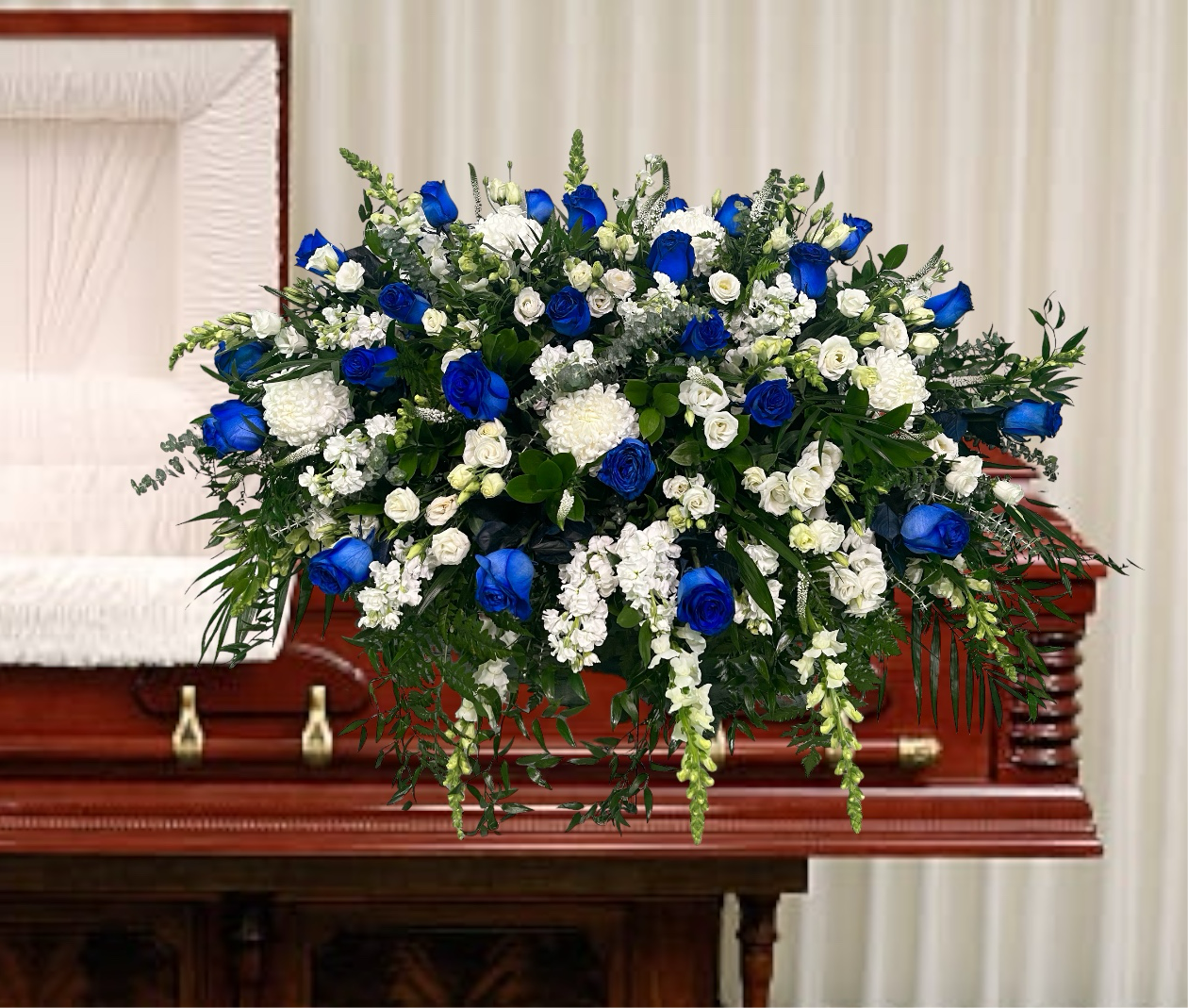 Tranquil Blooms Casket Spray