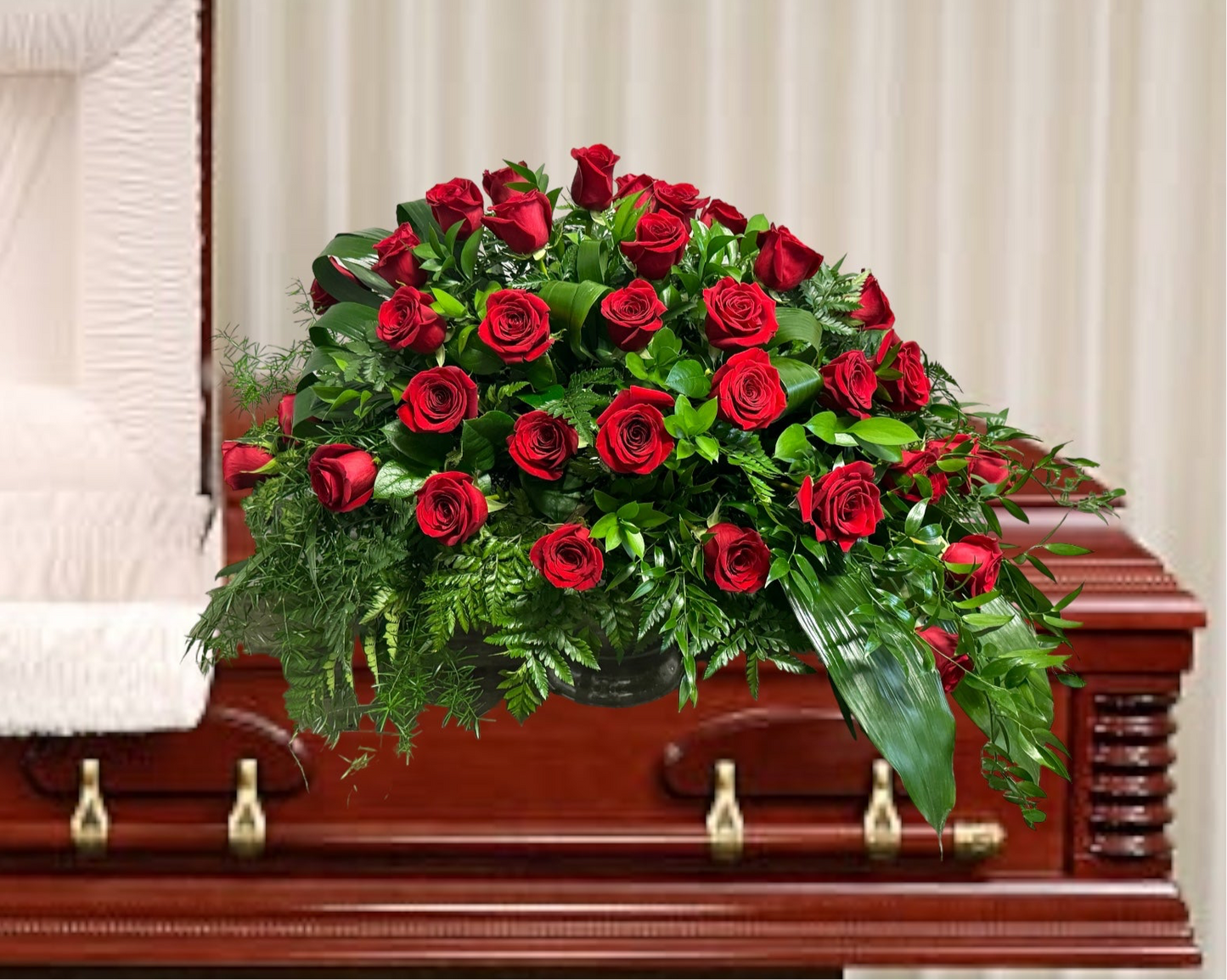 Red Rose Casket Spray