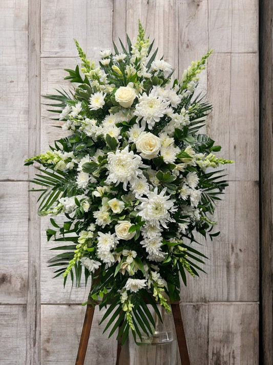 White Standing Spray