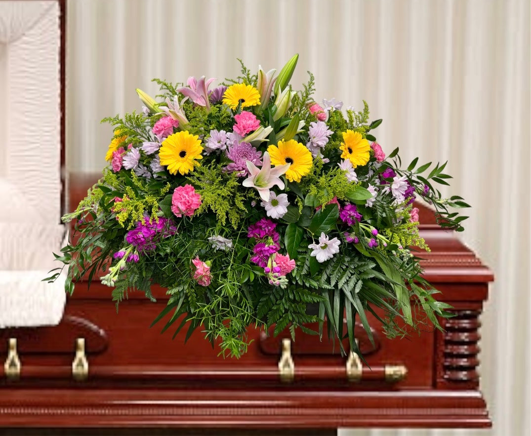 Garden Love Casket Spray