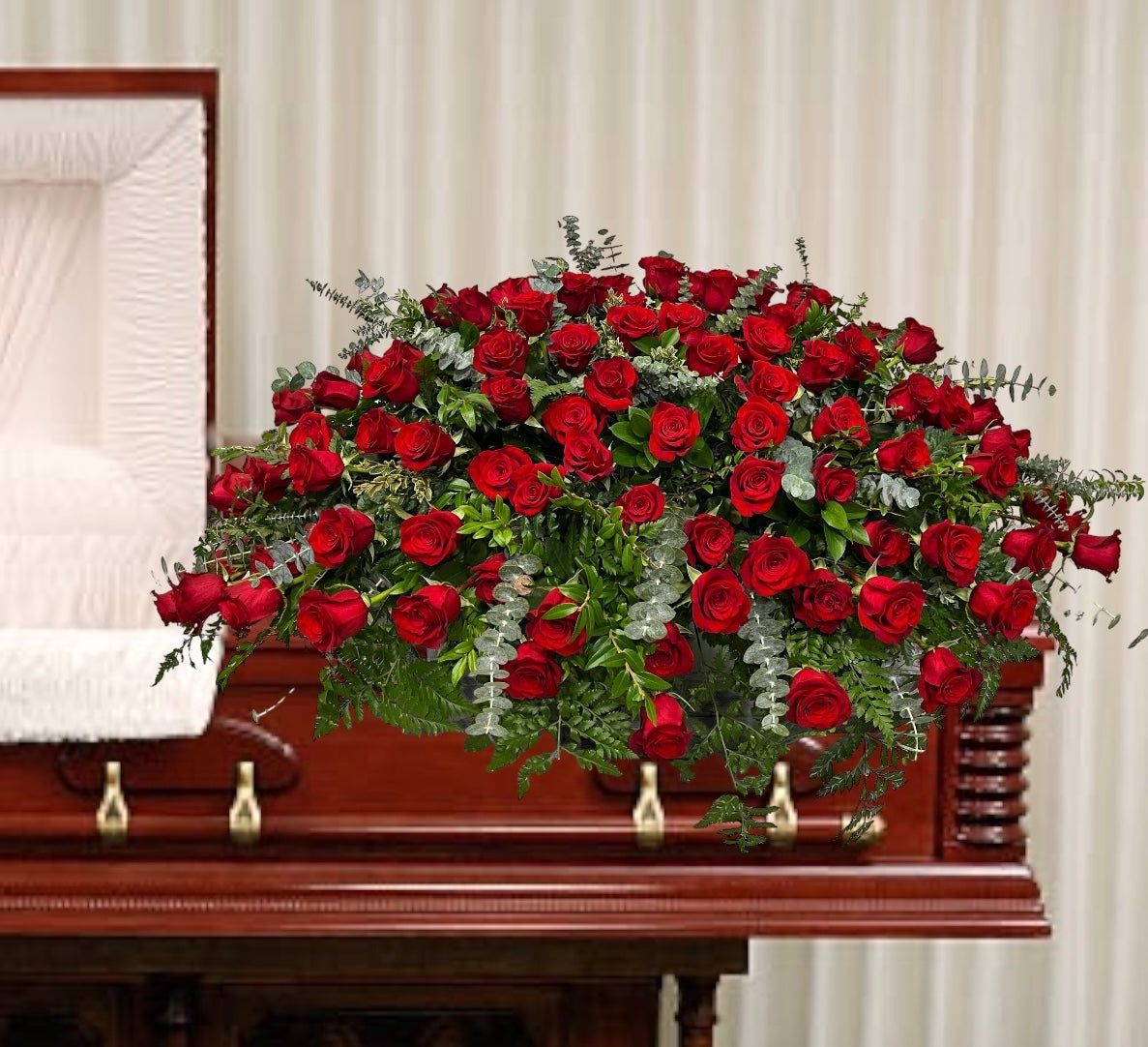 Roses of Remembrance Casket Spray