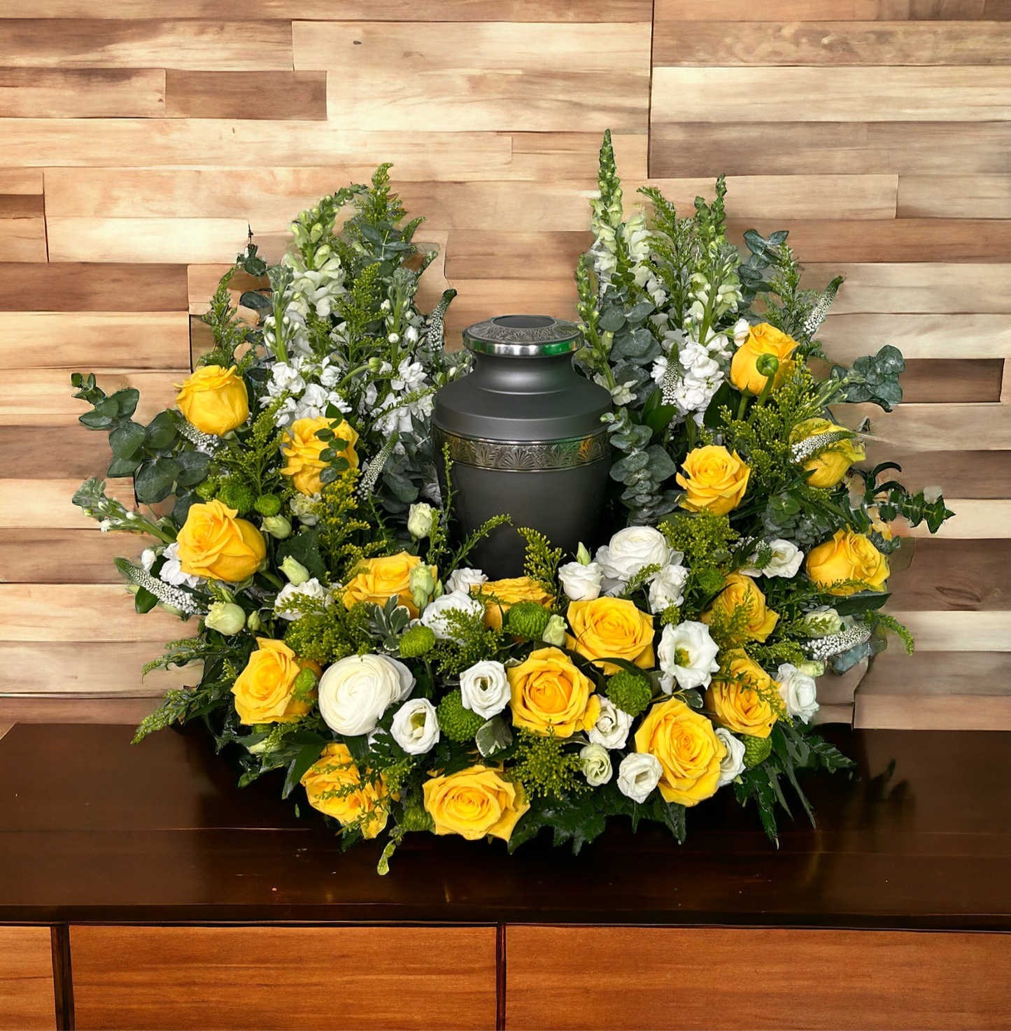 Eternal Blossom Urn Wreath