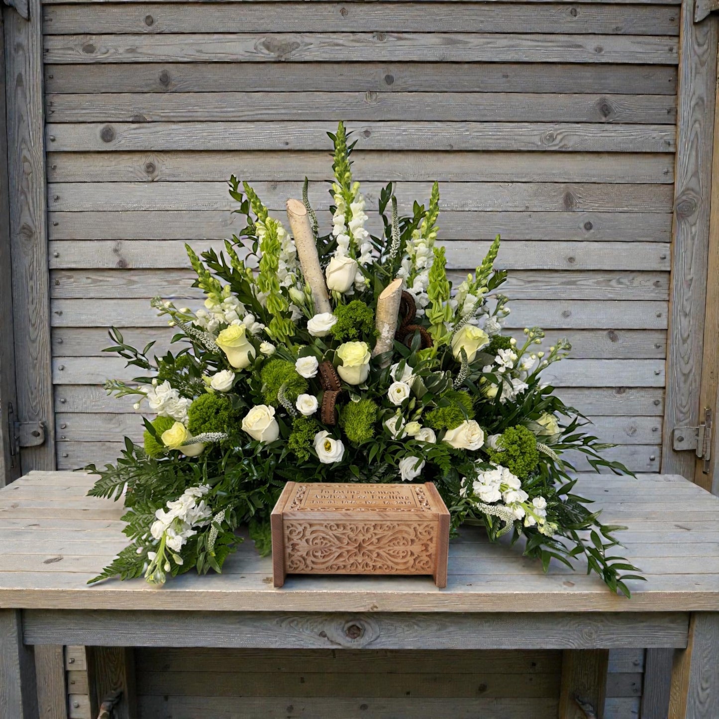 Winter Garden Urn Spray