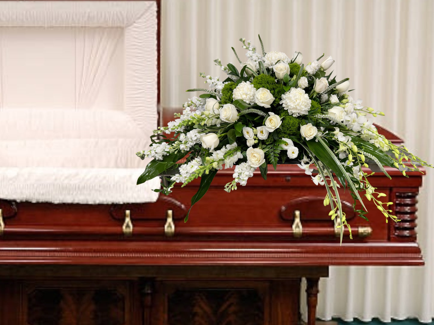 Simply Elegant Casket Spray