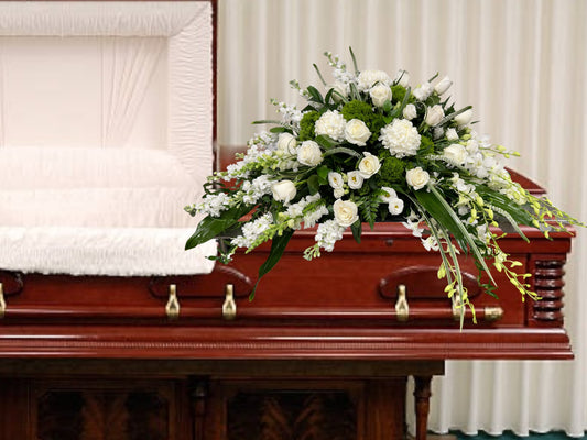 Simply Elegant Casket Spray