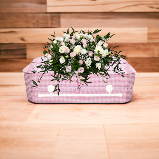 Infant casket spray -pink