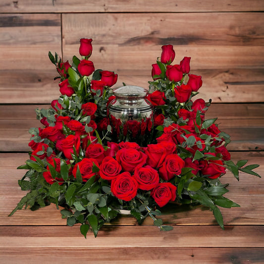 Roses of Remembrance Urn Wreath